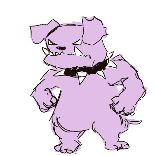 scowlinnn's drawing of Granbull — Pokémon sketch on Sketchdex