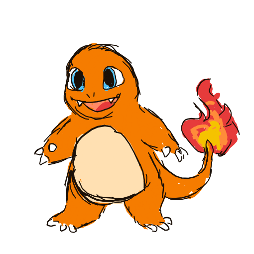 scowlinnn's drawing of Charmander — Pokémon sketch on Sketchdex