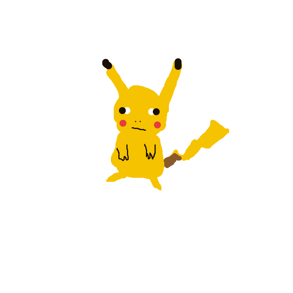 PsychicOmastar374's drawing of Pikachu — Pokémon sketch on Sketchdex
