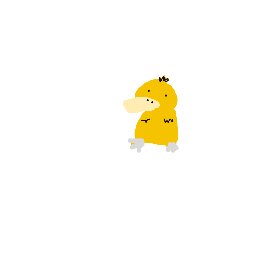 PsychicOmastar374's drawing of Psyduck — Pokémon sketch on Sketchdex