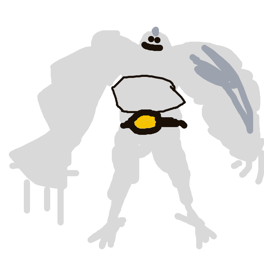 PsychicOmastar374's drawing of Machoke — Pokémon sketch on Sketchdex
