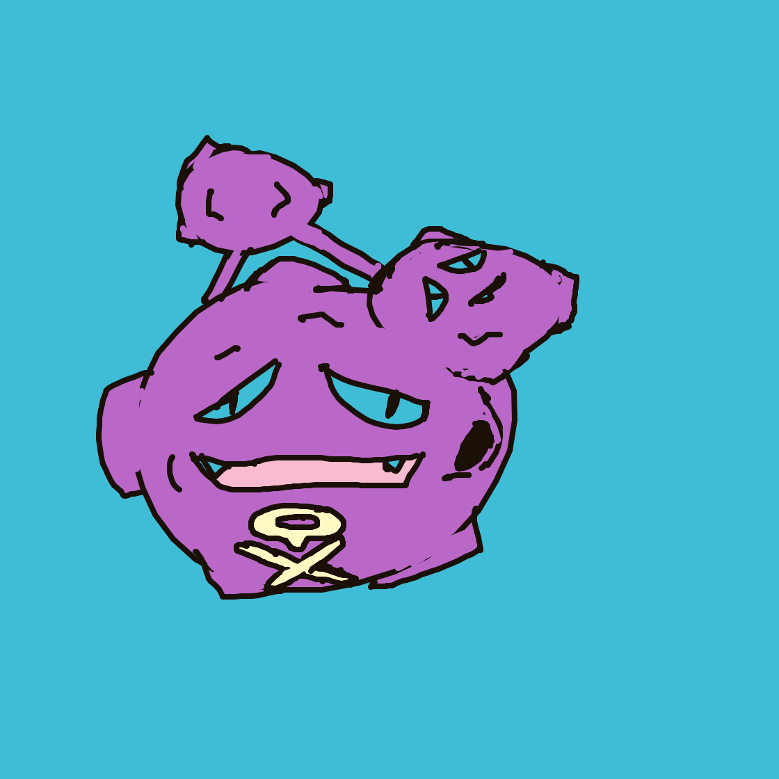 Weezing drawing