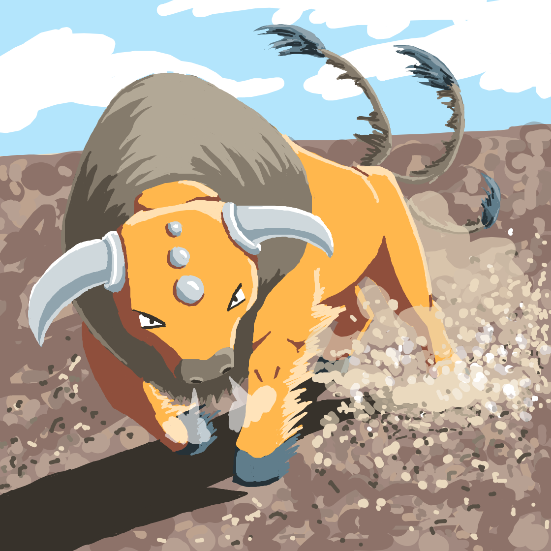 TLLanghamArt's drawing of Tauros — Pokémon sketch on Sketchdex