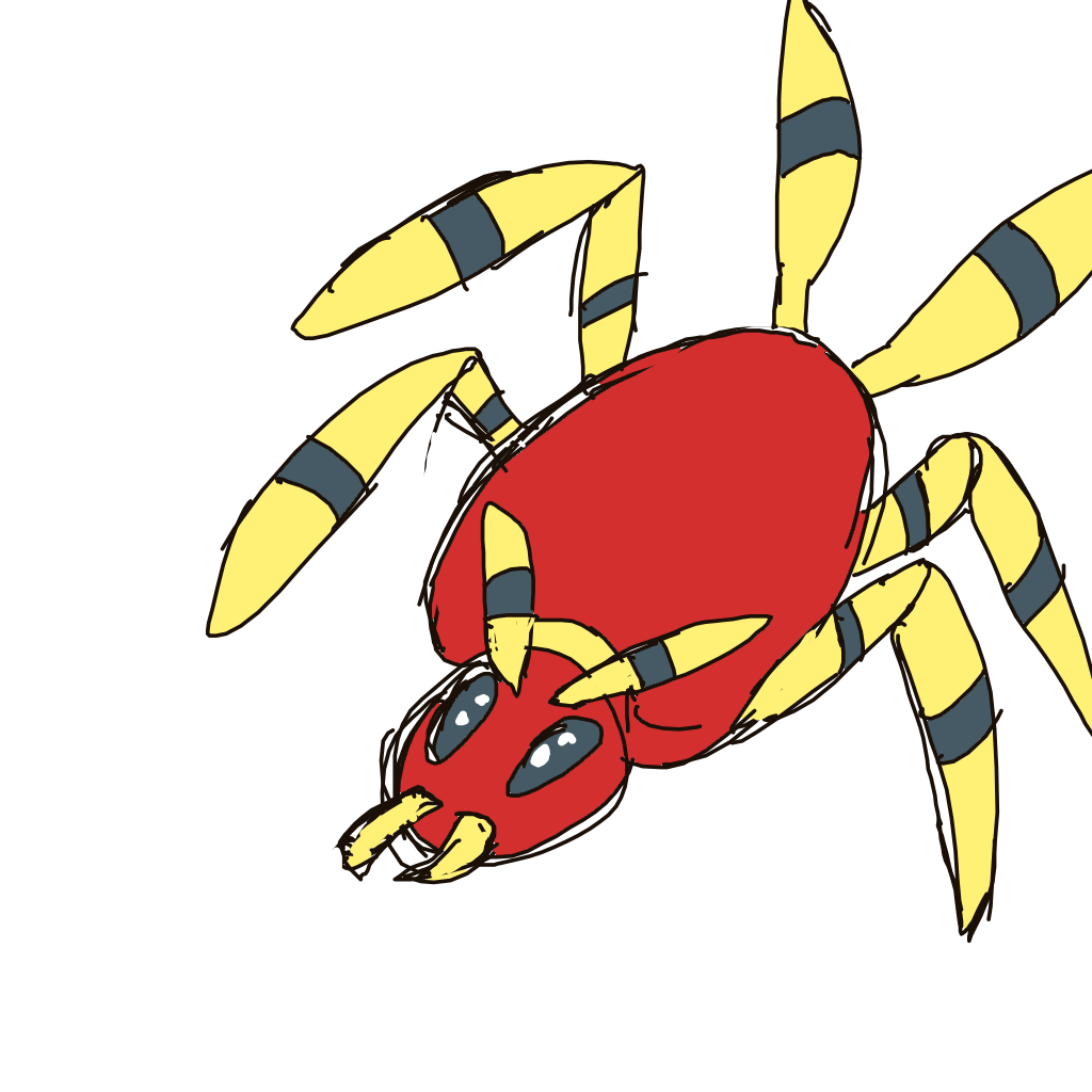 TLLanghamArt's drawing of Ariados — Pokémon sketch on Sketchdex
