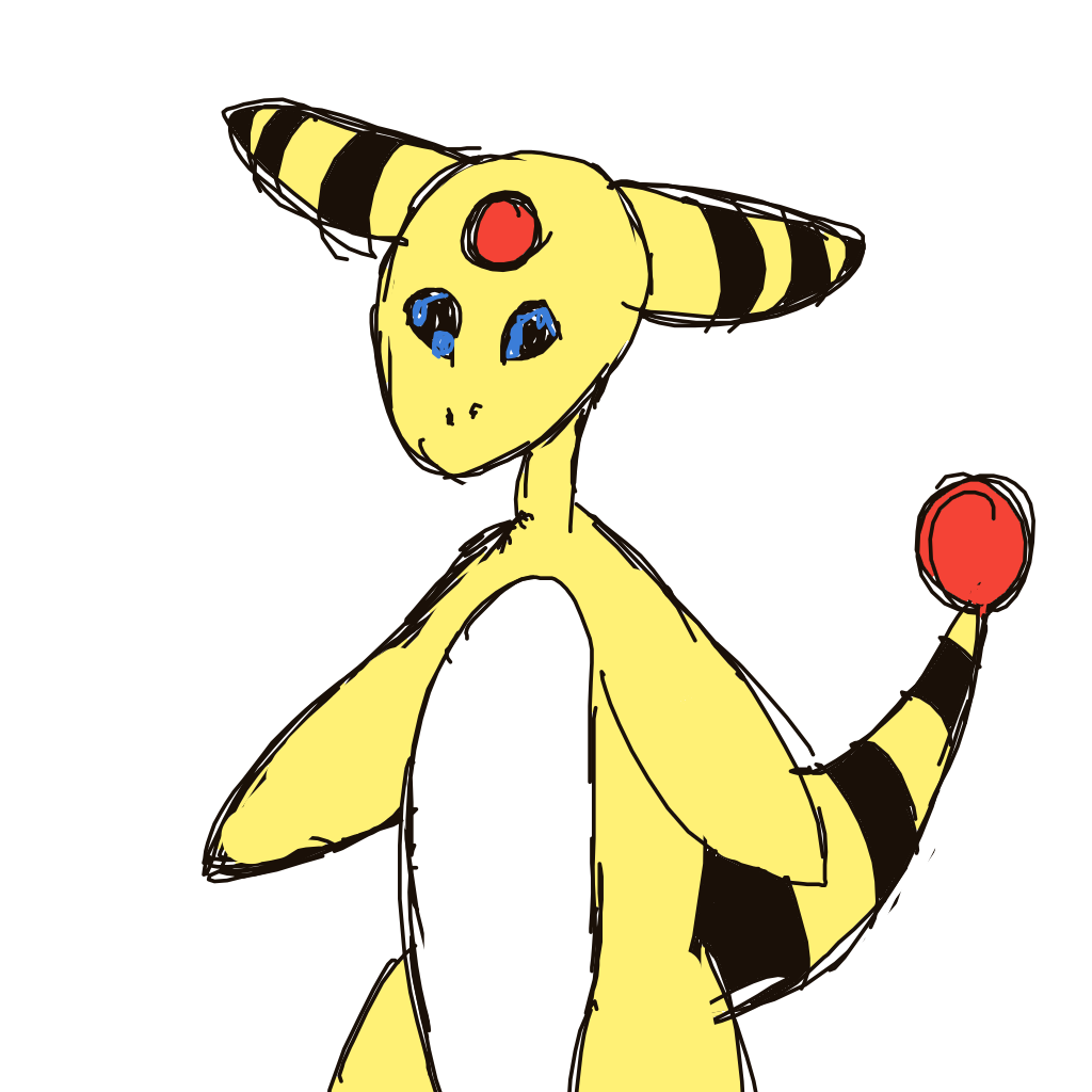 TLLanghamArt's drawing of Ampharos — Pokémon sketch on Sketchdex