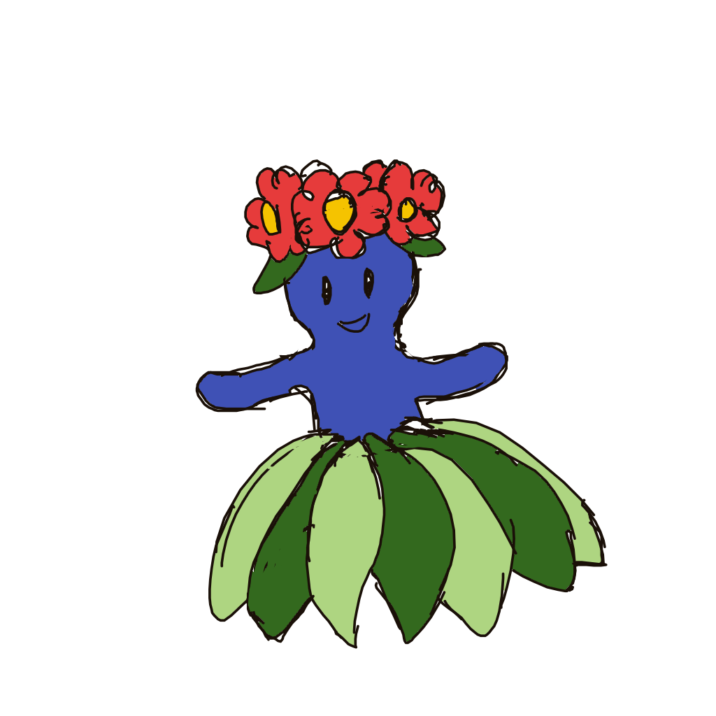 TLLanghamArt's drawing of Bellossom — Pokémon sketch on Sketchdex