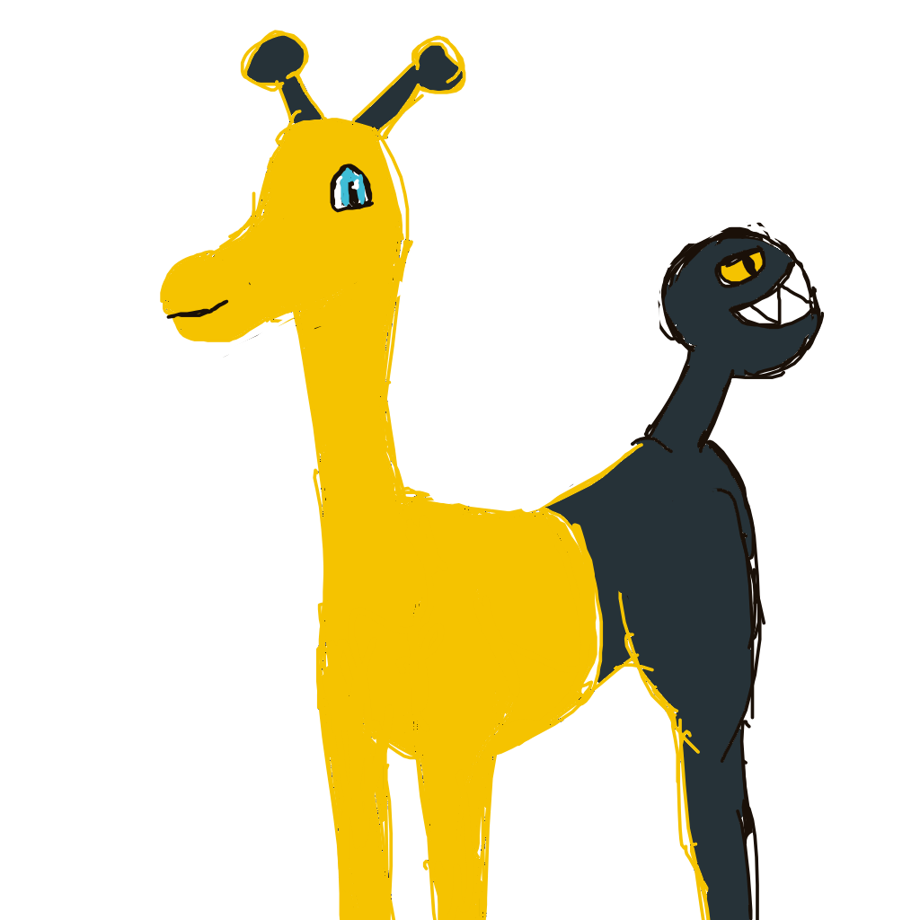 TLLanghamArt's drawing of Girafarig — Pokémon sketch on Sketchdex