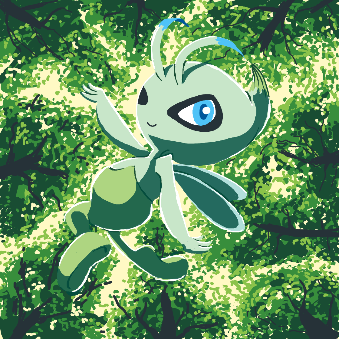 TLLanghamArt's drawing of Celebi — best Pokémon fan art on Sketchdex