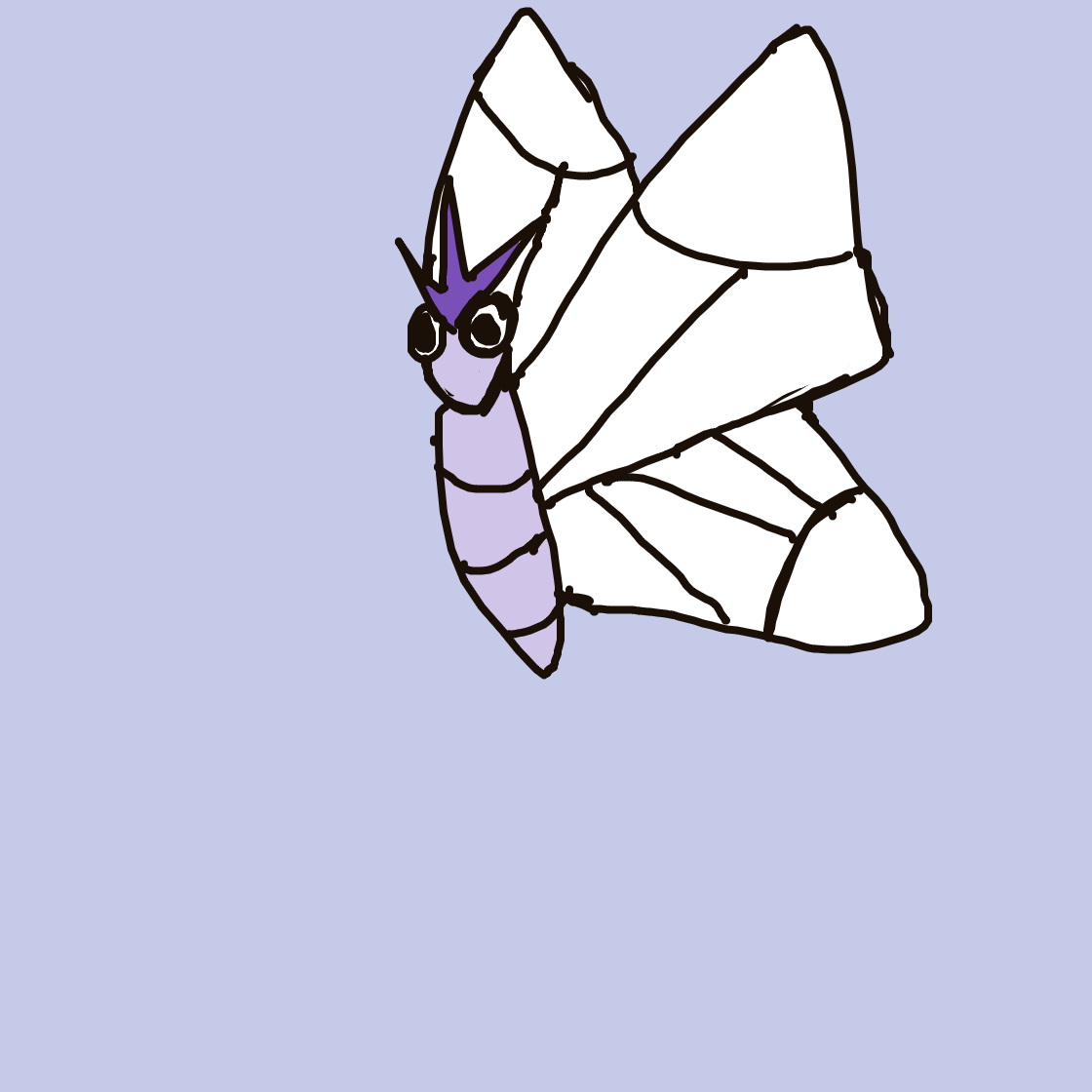 Venomoth drawing