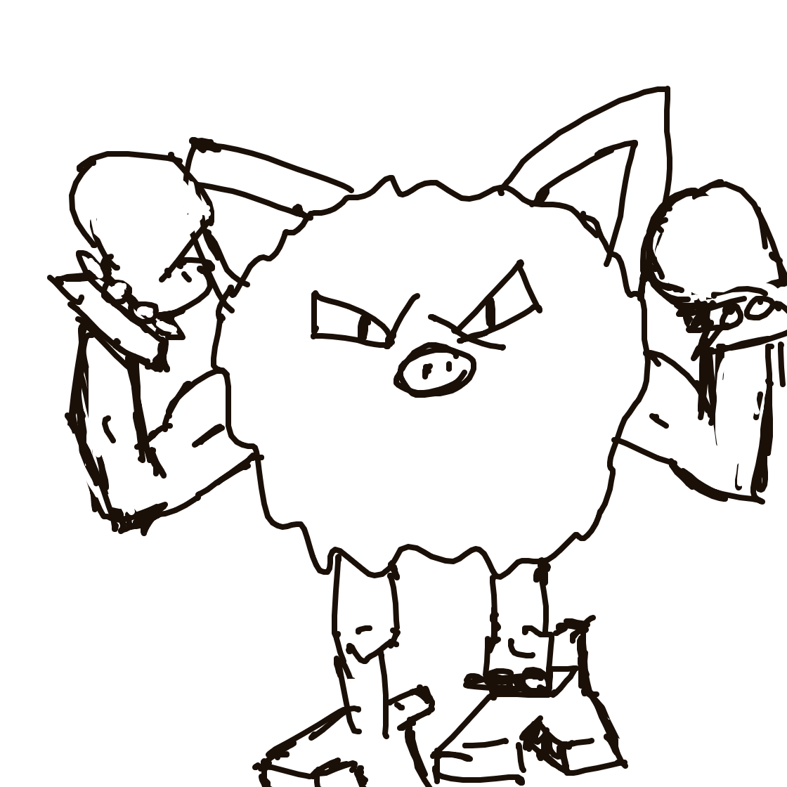 Primeape drawing