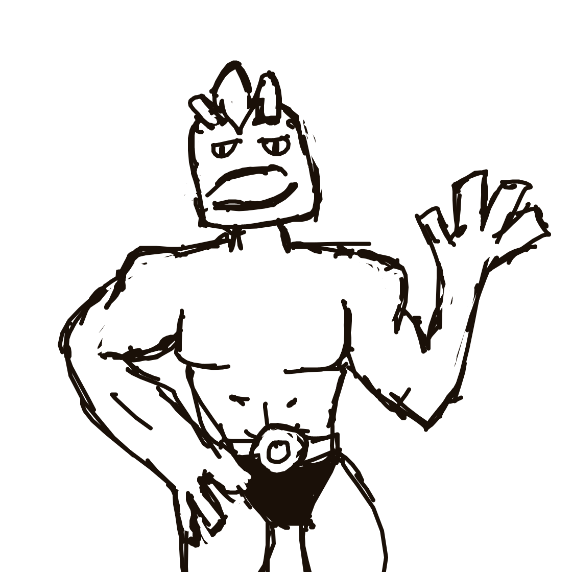 Machoke drawing