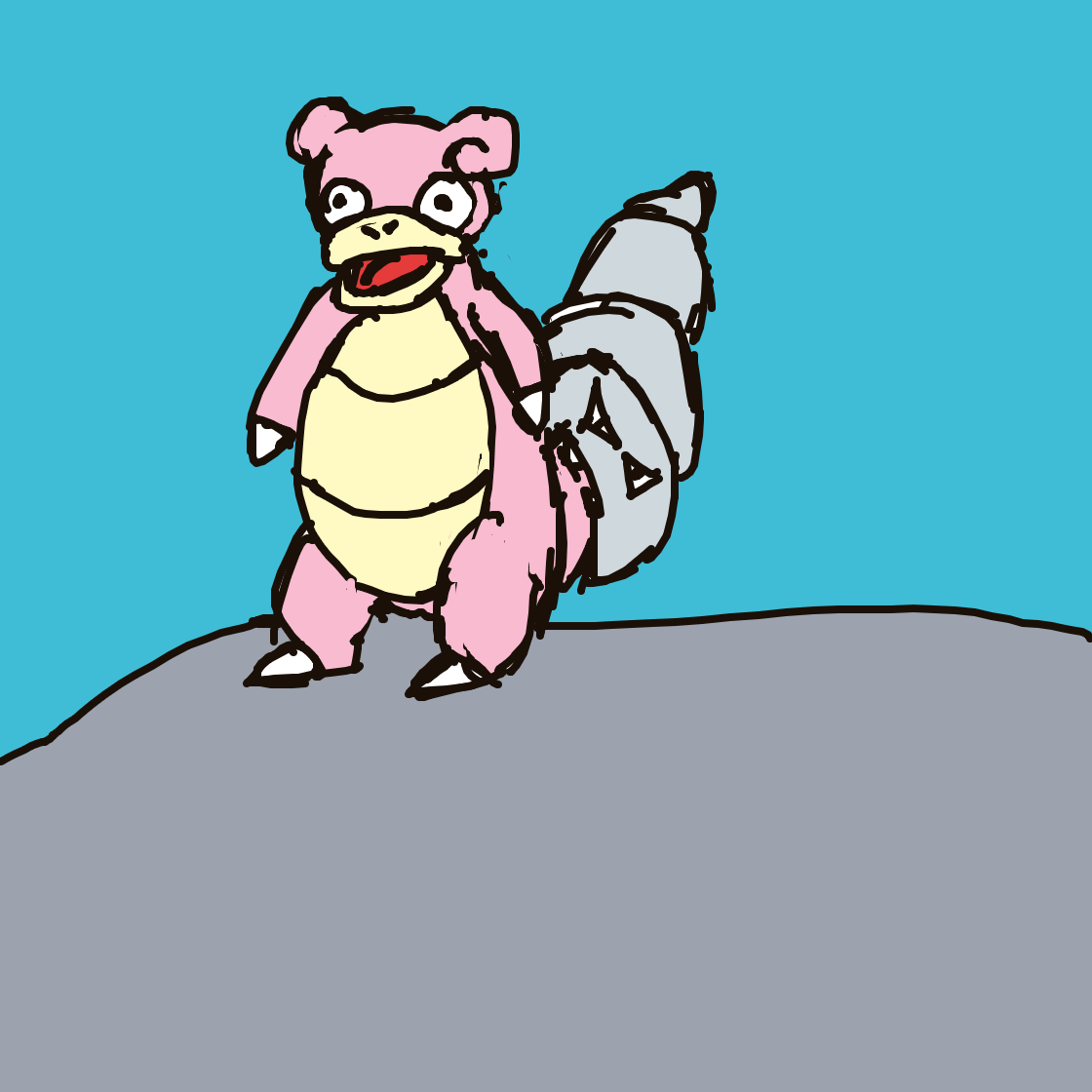Slowbro drawing