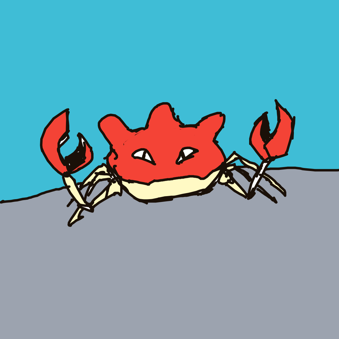 Krabby drawing