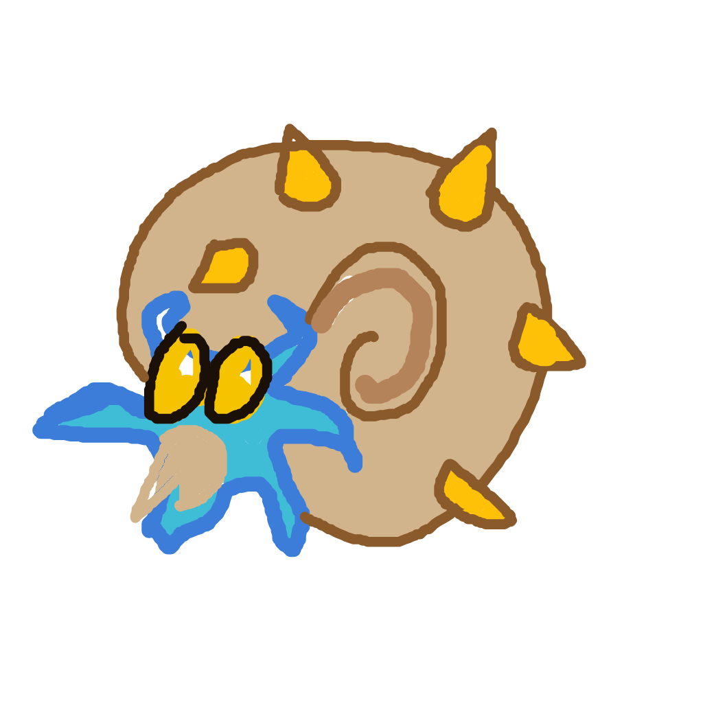 DarkPinsir132's drawing of Omastar — Pokémon sketch on Sketchdex