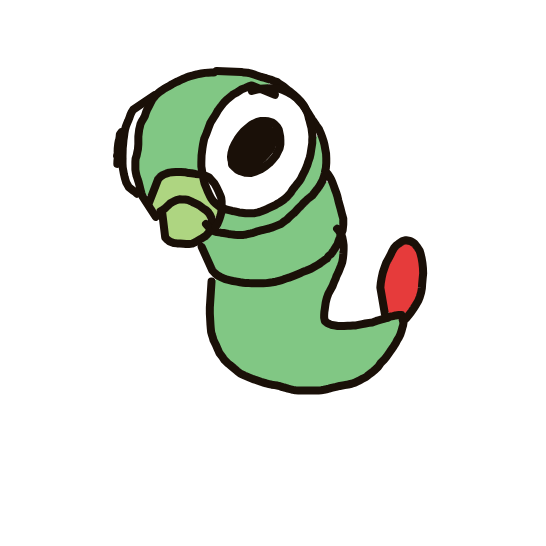 Eebit's drawing of Caterpie — Pokémon sketch on Sketchdex