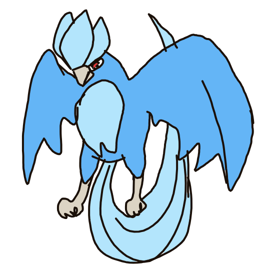 Eebit's drawing of Articuno — Pokémon sketch on Sketchdex