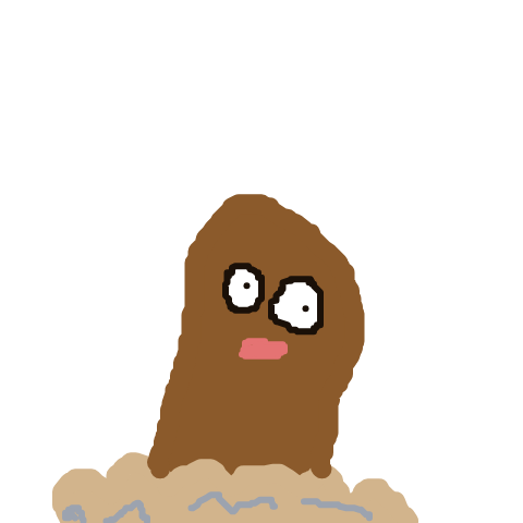 kazzeroo's drawing of Diglett — Pokémon sketch on Sketchdex