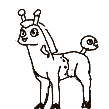 dorkitdoo's drawing of Girafarig — Pokémon sketch on Sketchdex