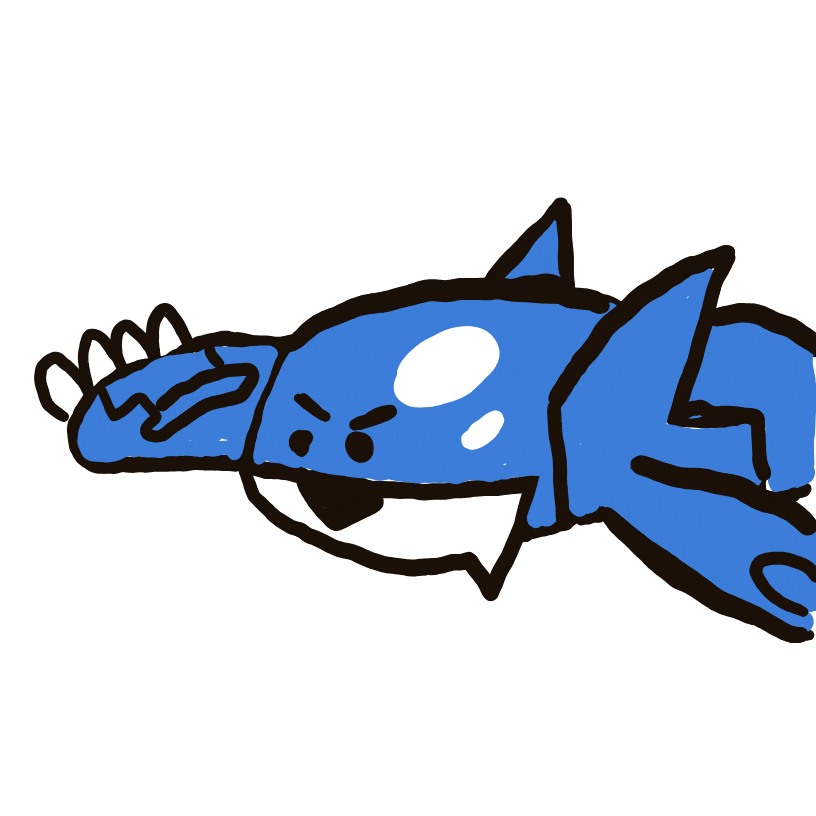 LuckyVaporeon13's drawing of Kyogre — Pokémon sketch on Sketchdex