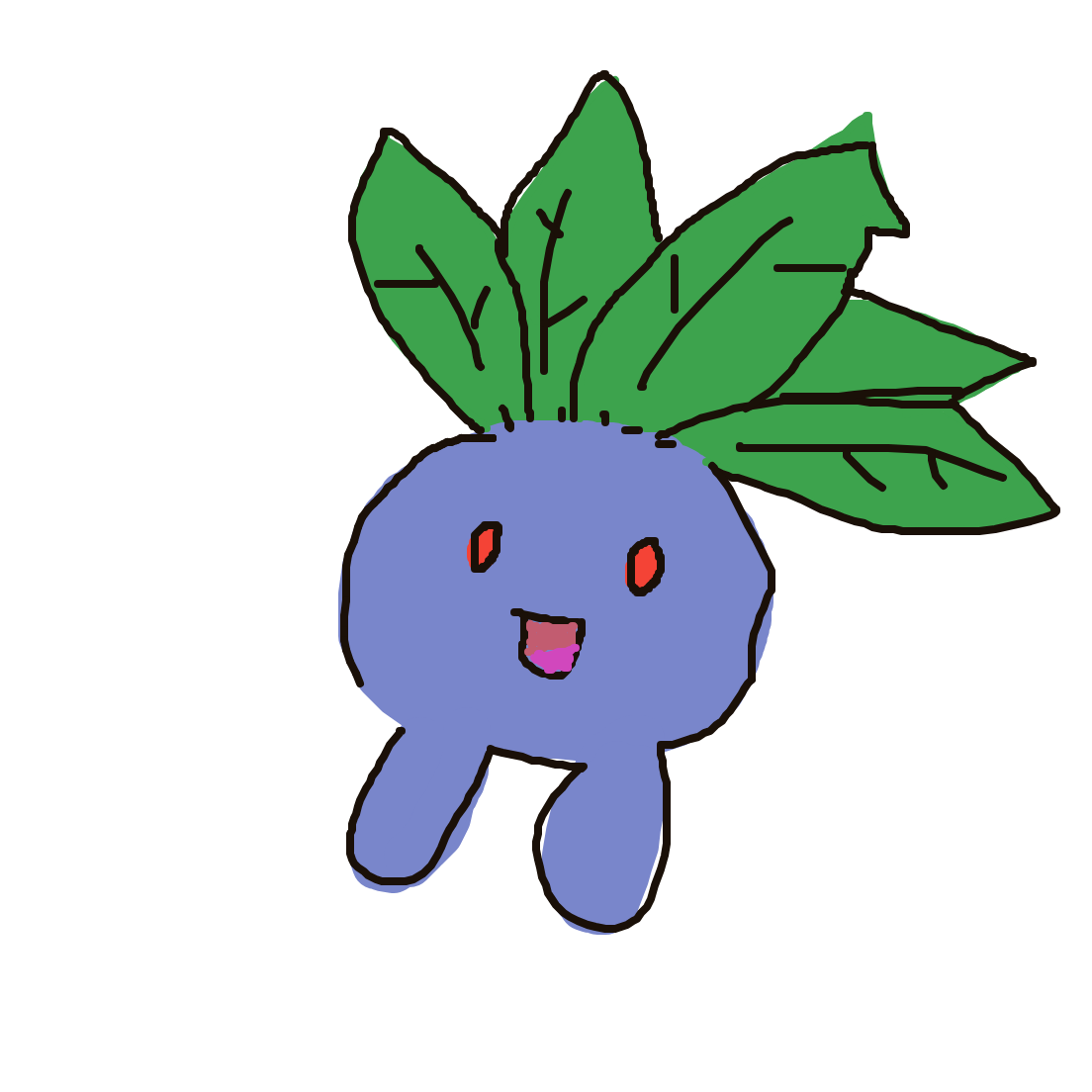 Oddish drawing