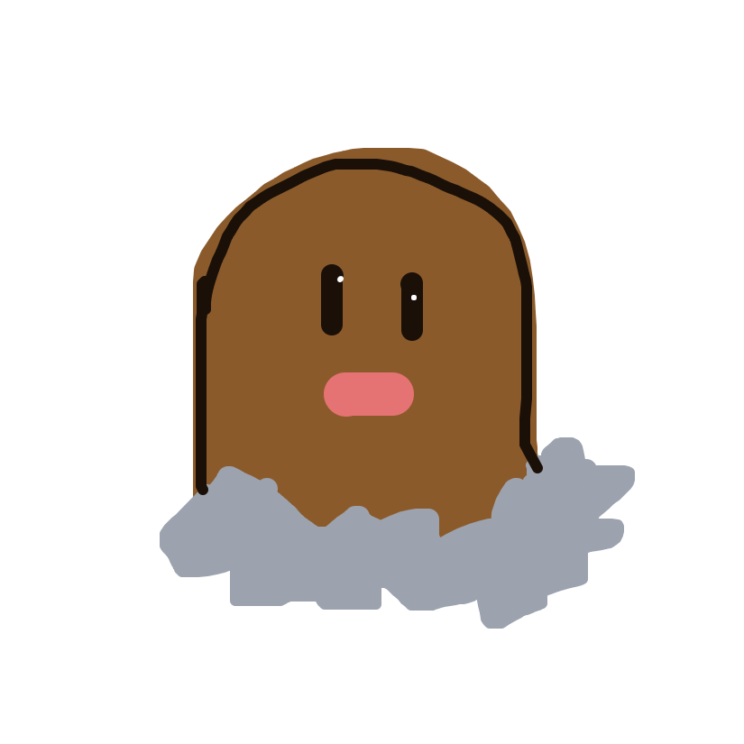 ShinyDitto951's drawing of Diglett — Pokémon sketch on Sketchdex