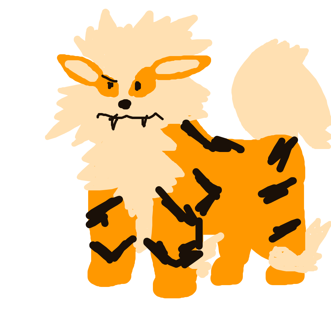 Arcanine drawing