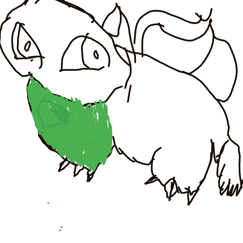 AstralDitto282's drawing of Bulbasaur — Pokémon sketch on Sketchdex