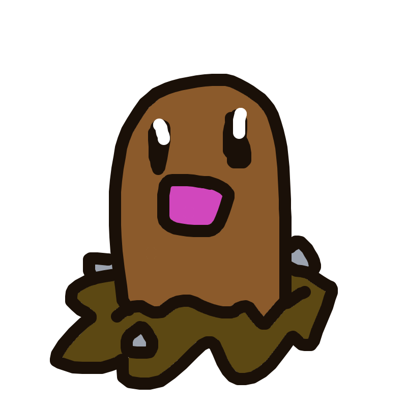 UltraMagneton435's drawing of Diglett — Pokémon sketch on Sketchdex
