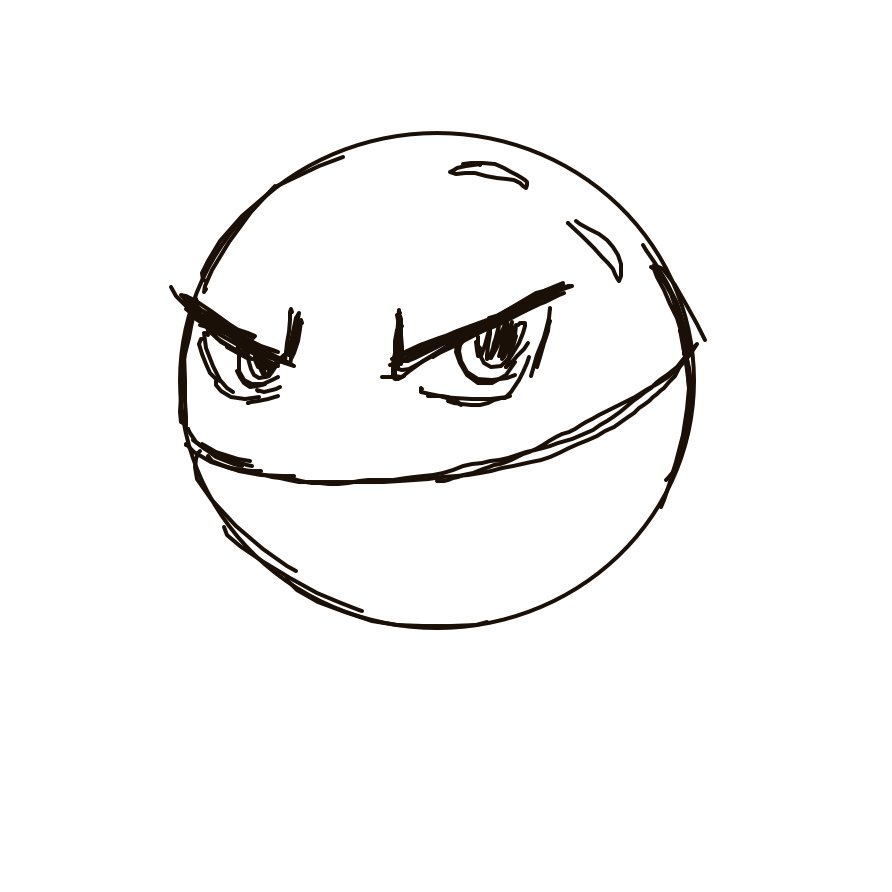 Kanjay's drawing of Voltorb — Pokémon sketch on Sketchdex