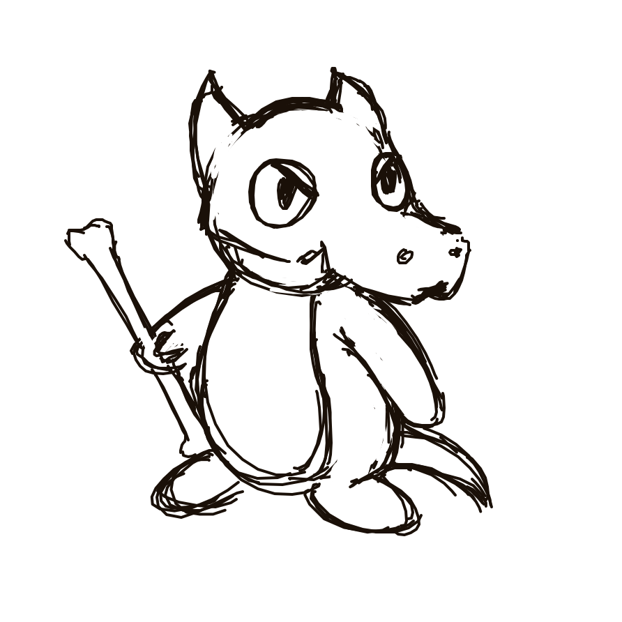 Kanjay's drawing of Cubone — Pokémon sketch on Sketchdex