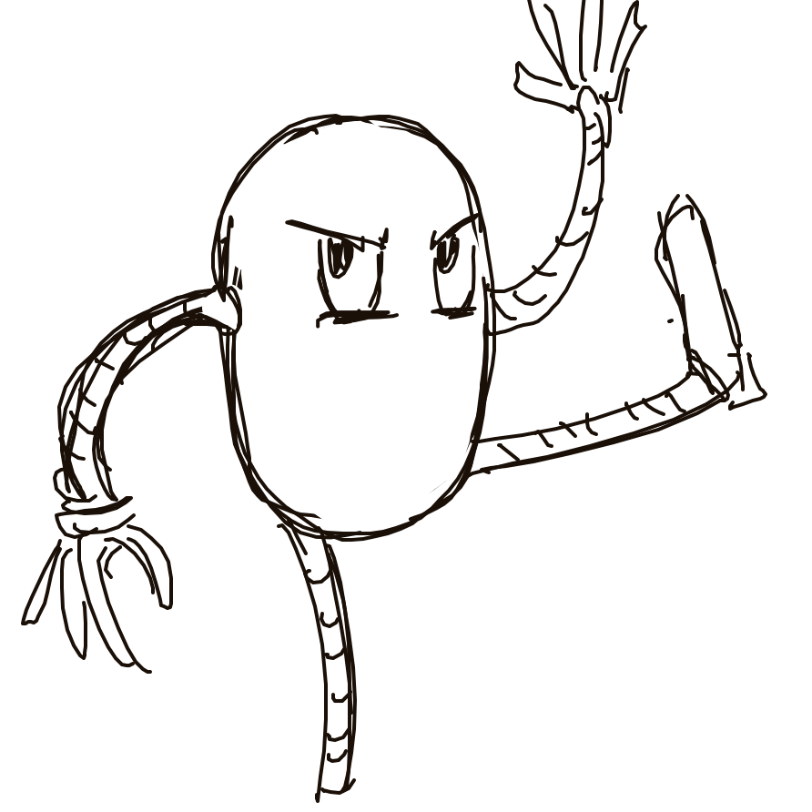 Kanjay's drawing of Hitmonlee — Pokémon sketch on Sketchdex