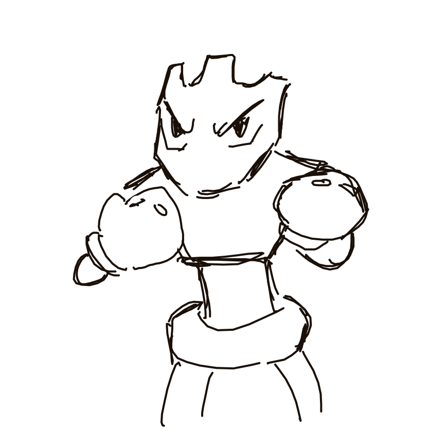 Kanjay's drawing of Hitmonchan — Pokémon sketch on Sketchdex
