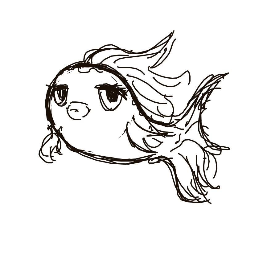 Kanjay's drawing of Goldeen — Pokémon sketch on Sketchdex