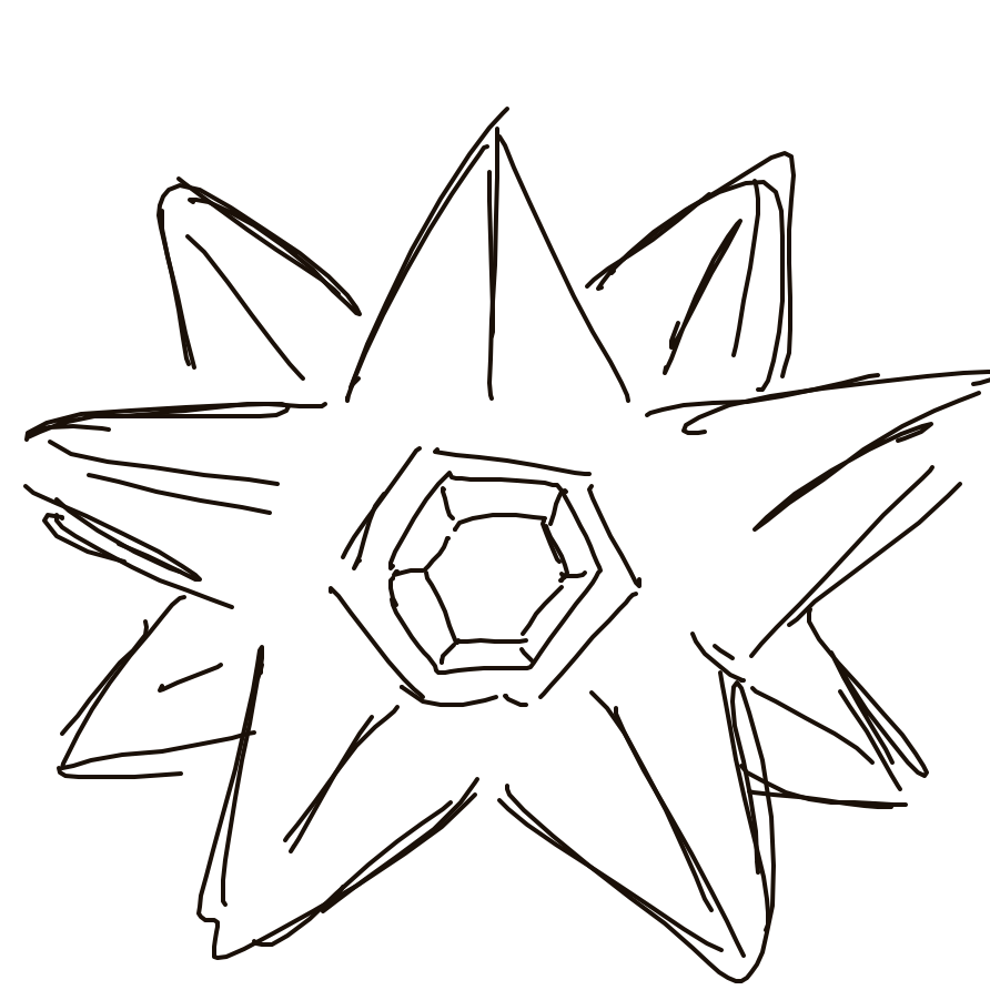 Kanjay's drawing of Starmie — Pokémon sketch on Sketchdex