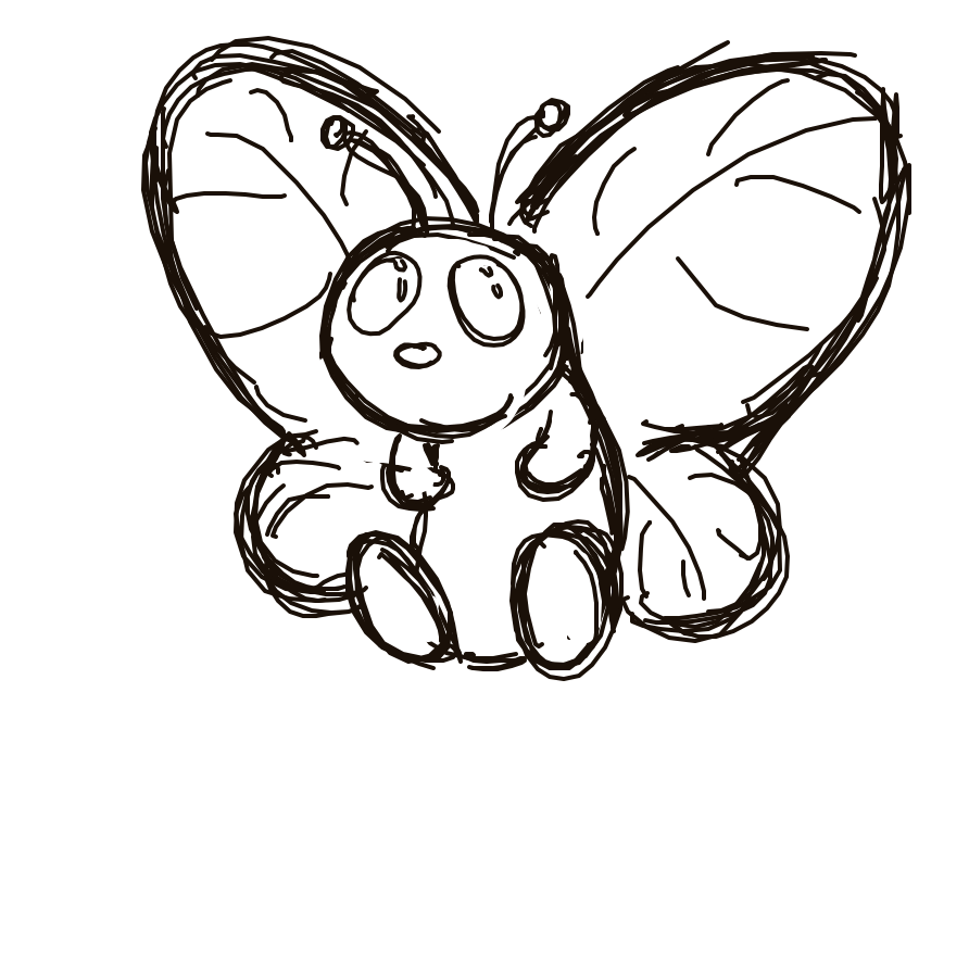 Kanjay's drawing of Butterfree — Pokémon sketch on Sketchdex