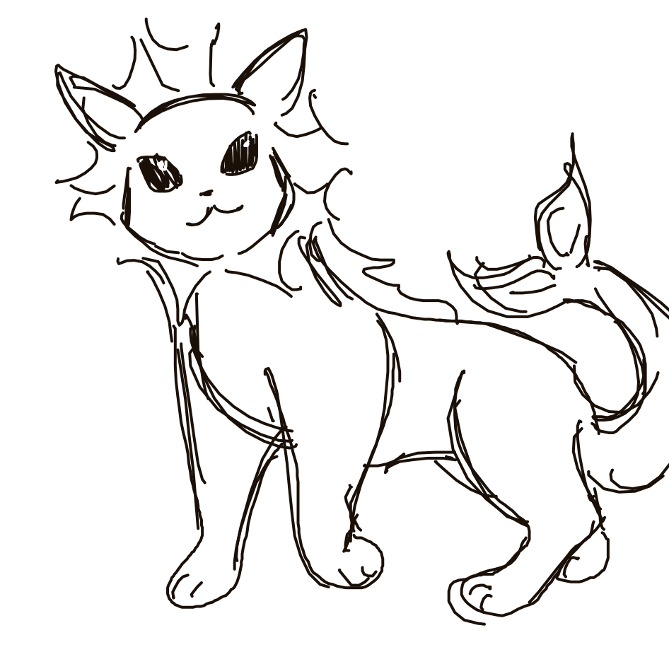Kanjay's drawing of Vaporeon — Pokémon sketch on Sketchdex
