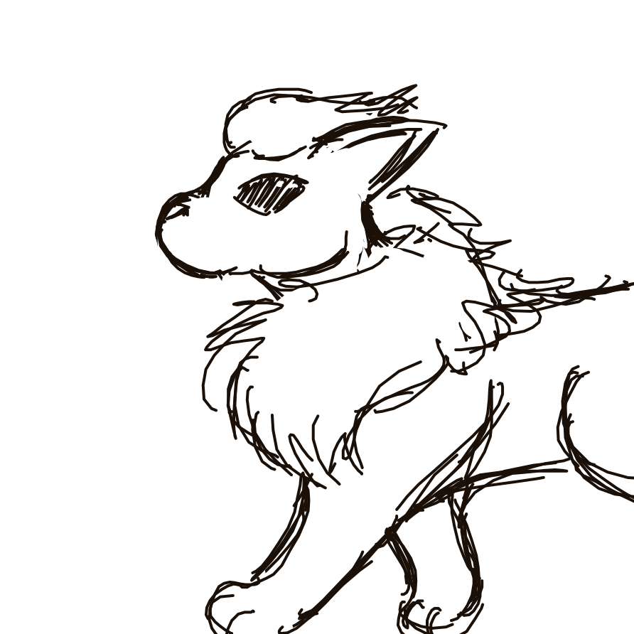 Kanjay's drawing of Flareon — Pokémon sketch on Sketchdex