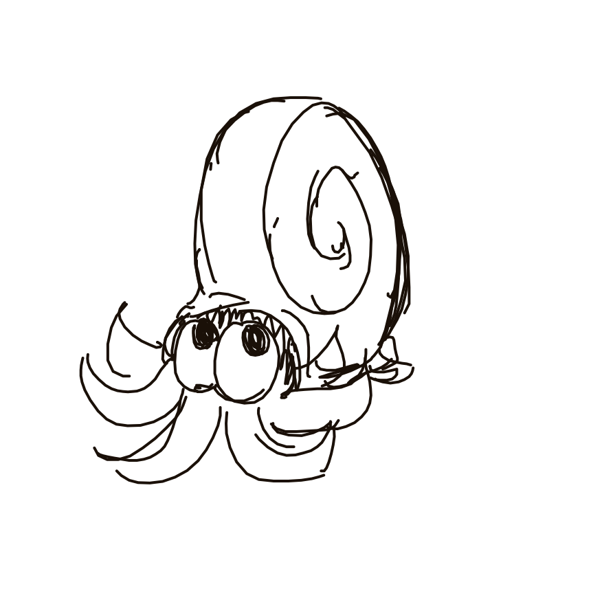 Kanjay's drawing of Omanyte — Pokémon sketch on Sketchdex