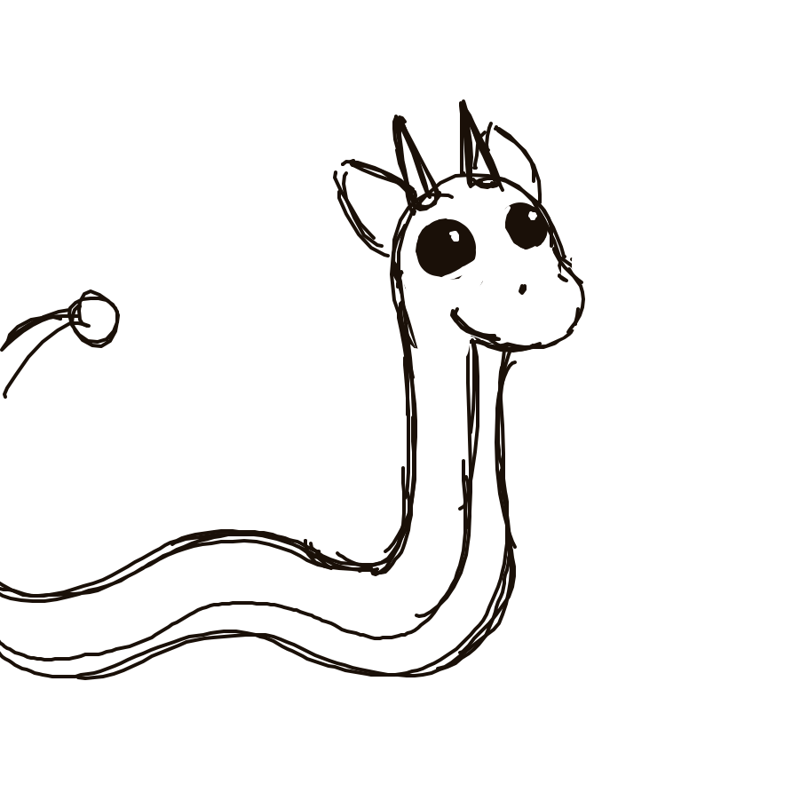 Kanjay's drawing of Dragonair — Pokémon sketch on Sketchdex