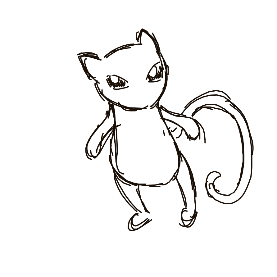 Kanjay's drawing of Mew — Pokémon sketch on Sketchdex