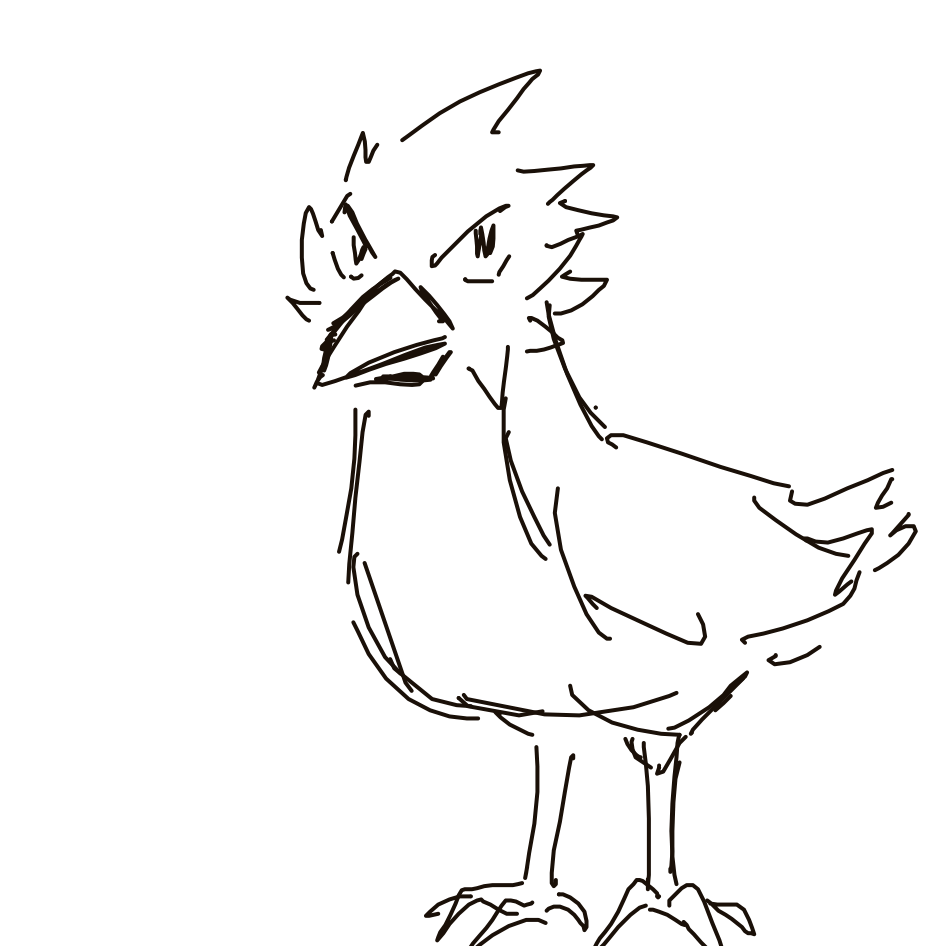 Kanjay's drawing of Spearow — Pokémon sketch on Sketchdex