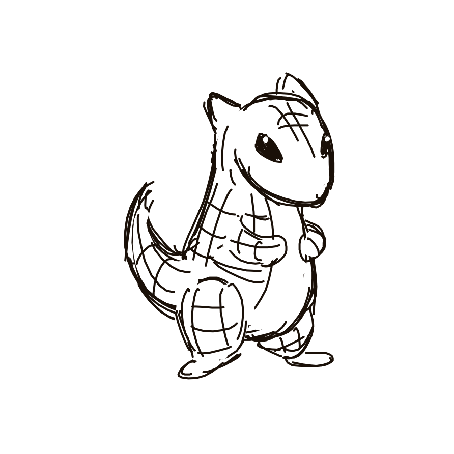Kanjay's drawing of Sandshrew — Pokémon sketch on Sketchdex