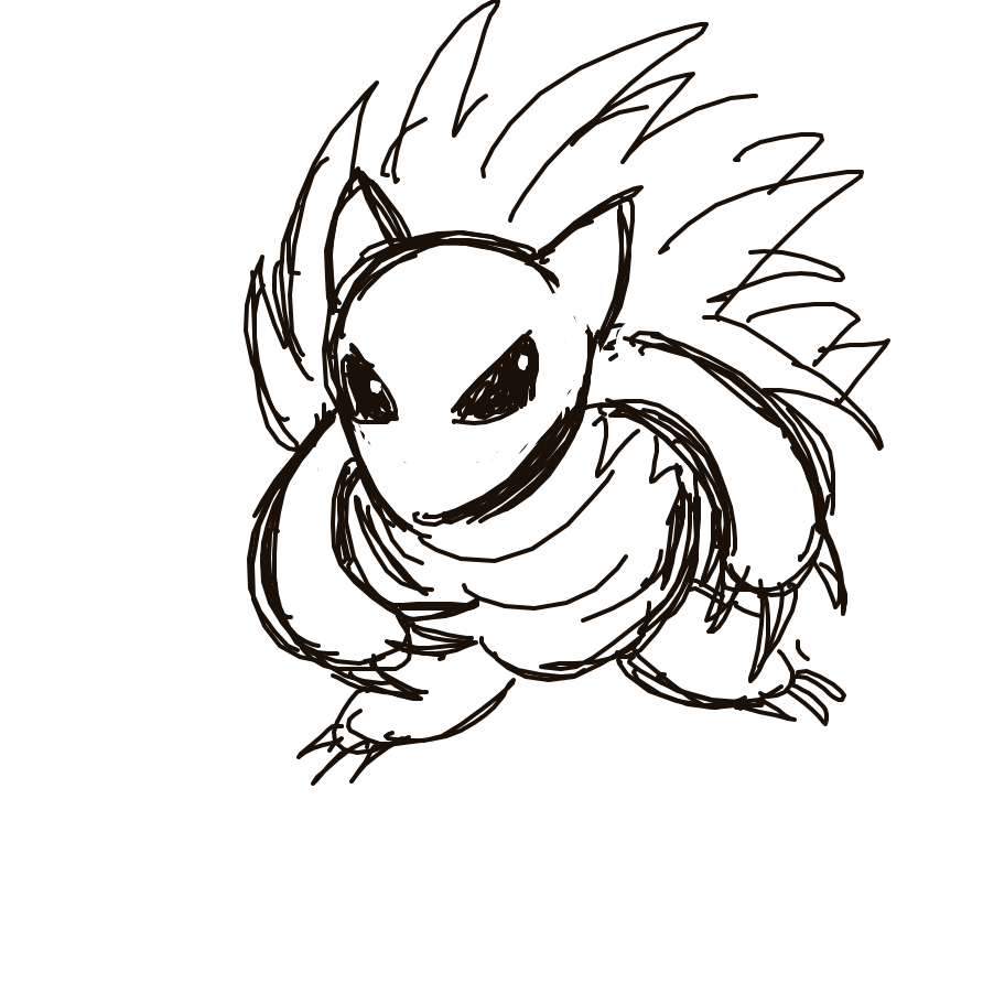 Kanjay's drawing of Sandslash — Pokémon sketch on Sketchdex