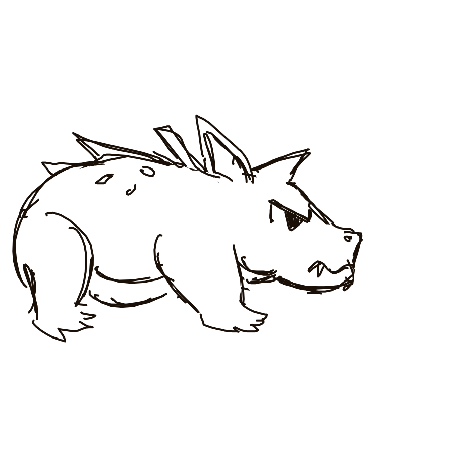 Kanjay's drawing of Nidoran-m — Pokémon sketch on Sketchdex