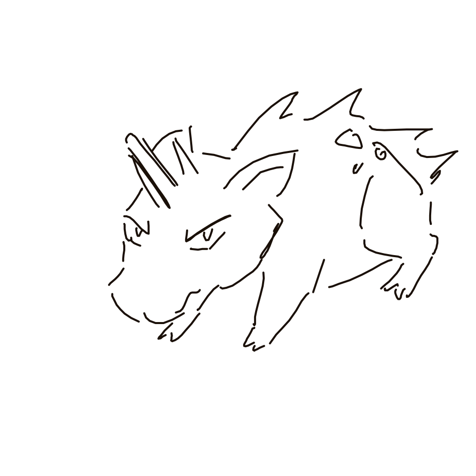 Kanjay's drawing of Nidorino — Pokémon sketch on Sketchdex