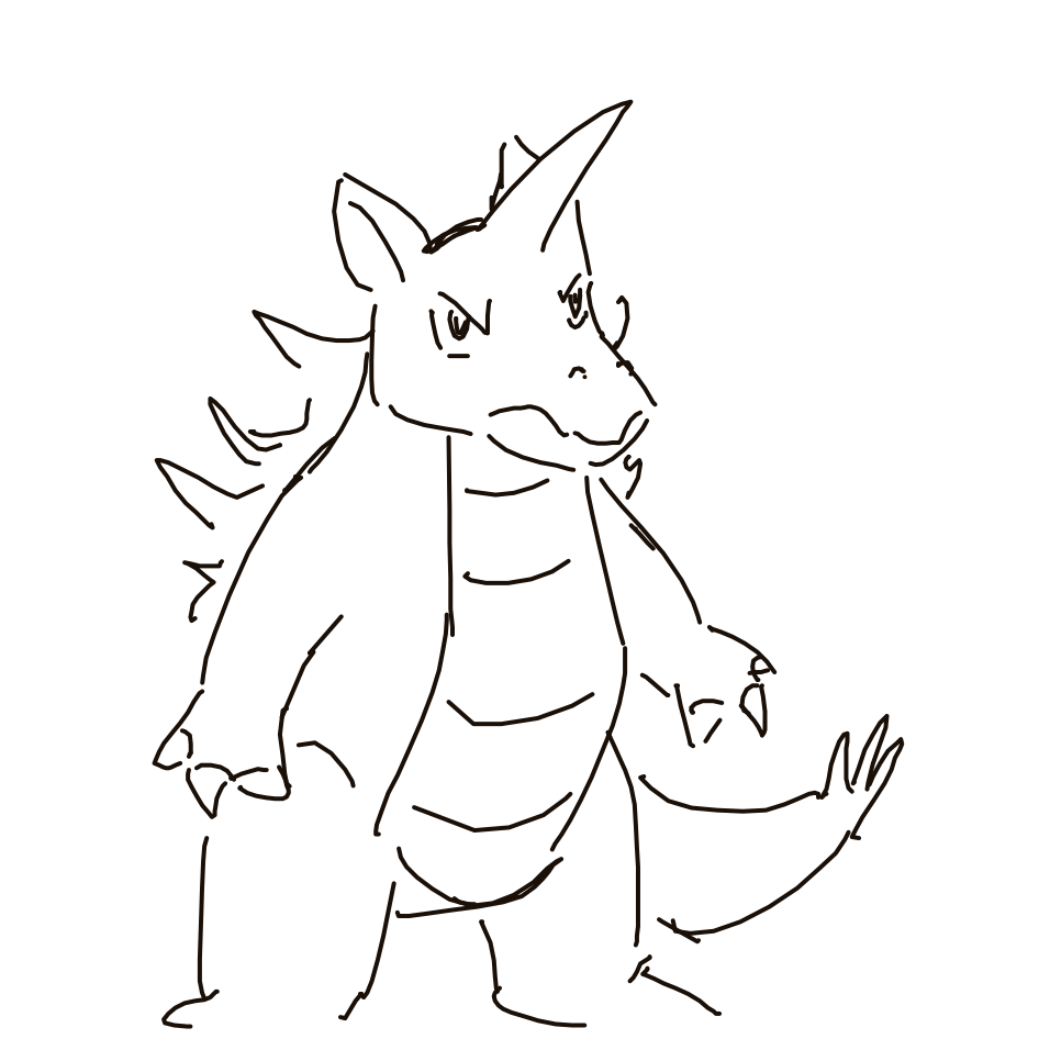 Kanjay's drawing of Nidoking — Pokémon sketch on Sketchdex
