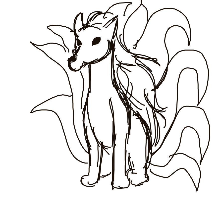 Kanjay's drawing of Ninetales — Pokémon sketch on Sketchdex