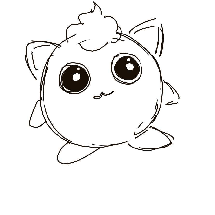 Kanjay's drawing of Jigglypuff — Pokémon sketch on Sketchdex