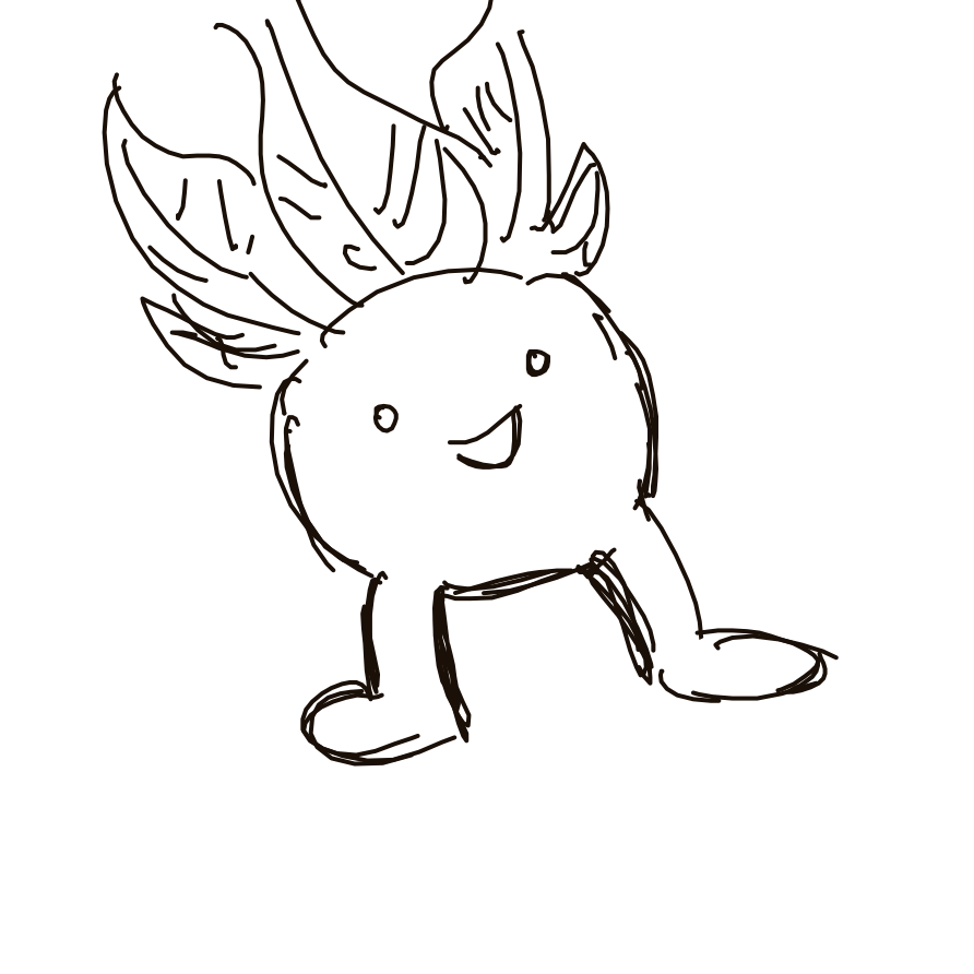 Kanjay's drawing of Oddish — Pokémon sketch on Sketchdex