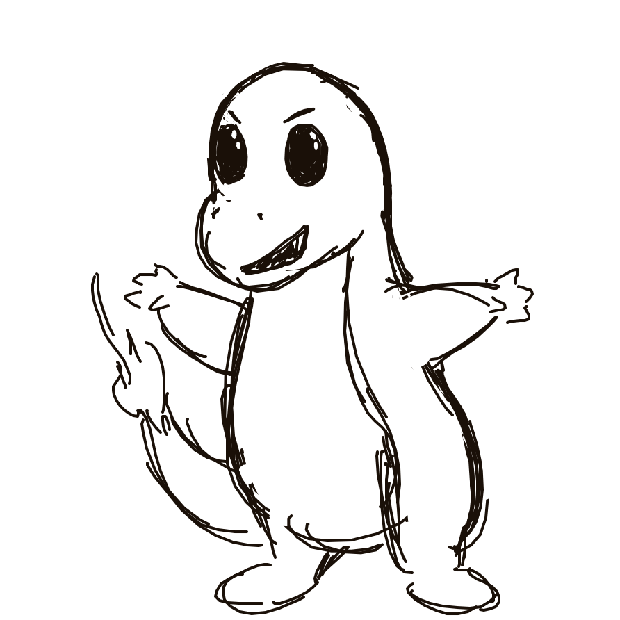 Kanjay's drawing of Charmander — Pokémon sketch on Sketchdex